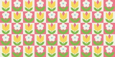 Spring minimalist geometric design for banner, card, cover vector
