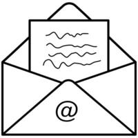 Email envelope icon vector