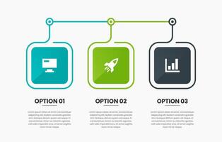Infographic Element Design Templates with Icons and 3 Options or Steps. Suitable for Process Diagram, Presentations vector