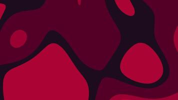 Organic abstract design with striking red and dark maroon fluid forms video