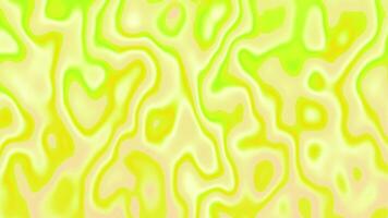 Smooth abstract background with organic wavy shapes in yellow and green tones video