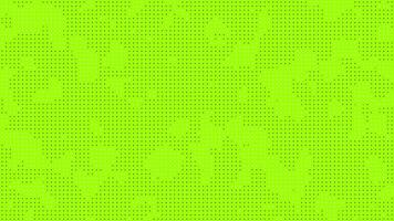 Vibrant green seamless dotted pattern background with small black pixel dots Perfect for branding packaging website design and event themes like eco friendly campaigns and St Patricks Day video