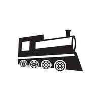 design of a train in side view vector