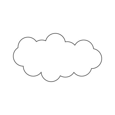 simple illustration of white clouds