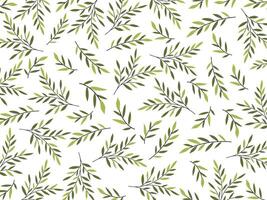 green leaf pattern on white background. vector