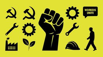 the workers' union and the communist party vector