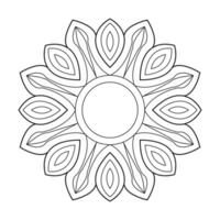 Design Your Calm with Flower Mandala Pages vector