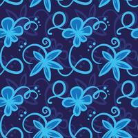 Simple hand drawn abstract floral print. Trendy collage pattern. Seamless pattern. Fashionable template for fabric design. vector