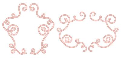 Luxury hand drawn vintage ornament frames and calligraphic borders for elegant invitation decoration certificate design or greeting card layout vector