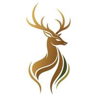 A sophisticated and elegant logo design featuring a deer.eps vector