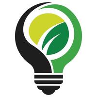 A creative and modern logo design featuring a light bulb.eps vector