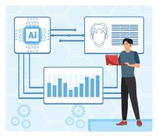 AI Driven Diversity and Inclusion Initiatives. vector