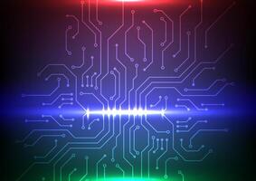 Future Circuit Board Digital Network. Deisg for futuristic motherboard technology background vector