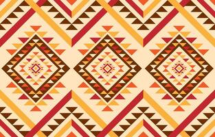 Native american pattern. Design for Indigenous style, embroidery ,pattern fabric, ethnic, background, abstract, red, yellow, orange, brown. vector