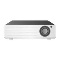 Presentation Projector on White Background. Movie Projector. Multimedia Projector Icon. vector