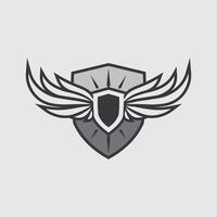 Geometric Line Bird Flying with Sharp Abstract Wings for Tech Startup Logo Design vector