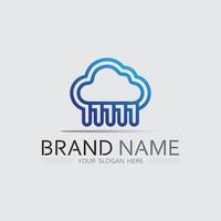 Elegant Soft Cloud Symbol for Tech Startup Logo Design with Modern Graphic Style vector