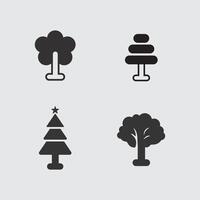 Tree Logo with Abstract Canopy for Eco Tech vector