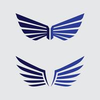 Abstract Angel Wings Logo Design with Soft Curves and Smooth Gradient for Elegant Brands vector