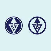 Arrow Design Logos for Progress and Speed vector