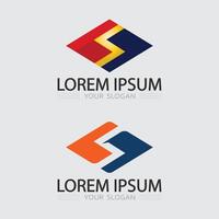 Letter S Logo Formed with Geometric Lines and Angles for Tech or Startup Branding Identity vector