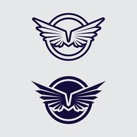 Abstract Eagle with Geometric Wings in Bold and CleanDesign vector