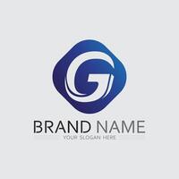 Futuristic G Icon with Abstract Elements vector