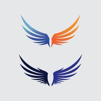 Modern Bird Wings Icon with Futuristic Style Perfect for Tech or Aviation Branding vector