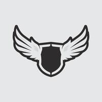 Modern Feathered Wings Monoline Icon Design for Creative Agency and Brand Identity Elements vector