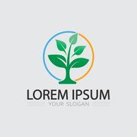 Colorful Tree Emblem with Branches for Sustainable Company Identity and Organic Branding vector