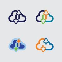 Cartoon Style Cloud Icon for Kid Friendly Application Logo and Playful Web Service Brand vector
