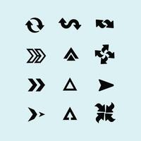 Modern Arrow Logo and icon with Minimalist Style vector