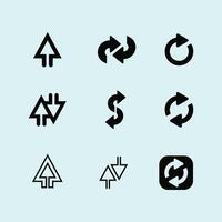Arrow Icon Set for Business and Navigation vector
