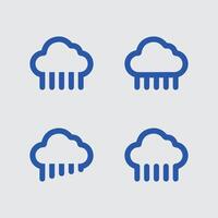 Cloud Logo Design for Smart Technology and Modern Digital Application Branding vector