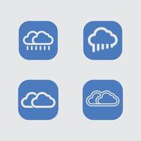 Modern Cloud Icon Design with Soft Colors for Branding in Tech Industry and Digital Security vector