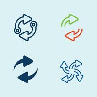 Elegant Arrow Icon Set for Presentation vector