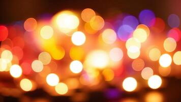 Abstract Multicolored Bokeh Fractal Light Background photo