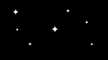 A dark background is filled with bright twinkling sparkles, portraying magic, wonder, and a dreamy atmosphere full of enchantment and light video