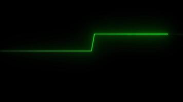 Neon lights g futuristic trendy vertical seamless, Abstract glowing neon heartbeat and pulse rate line technology , abstract beautiful saber light animation background video