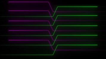 Neon lights glowing futuristic trendy vertical seamless, Abstract glowing neon heartbeat and pulse rate line technology , abstract beautiful light animation background video