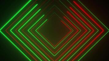 Neon glowing line. Abstract lights animated on a abstraction neon Lines moving screen.Seamless loopingbackground with neon lines . technology abstrac video