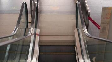 Escalator Steps Transition in a Public Space video