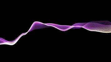 Gradient Seamless digital wavy background with loop motion. Futuristic technology background, video