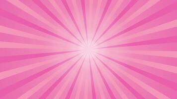 Pink comic style backgound pop rays. Sun rays rotating for comic, magzine, posts and more. animated video