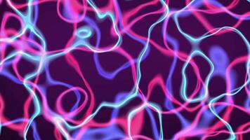 Neon gradient background with lines. Background from circles 4K animation video