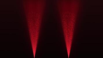 Particles emanating from a red beam of light going up with a glowing effect video