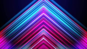 Abstract background triangle with iridescent effect. Wave form. Neon background. Seamless looping animation video