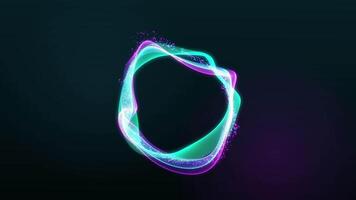 Animation of abstract energy Burning energy sphere. Background animation of an energy ball. abstract energy sphere ball in the dark video