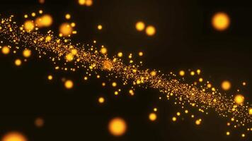 Luxury particles background shining dust bokeh glitter. 4K particles background. Particles keep moving forward. 4K . video