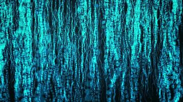 Abstract background with glowing particles flying upward. movement of a stream of glowing lines of particles. Particles move upward. Looped background. 4K. video